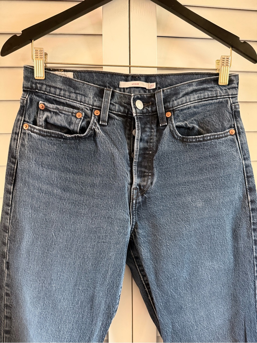 Levi's Women’s Dark Blue Wedgie Jeans Size 27